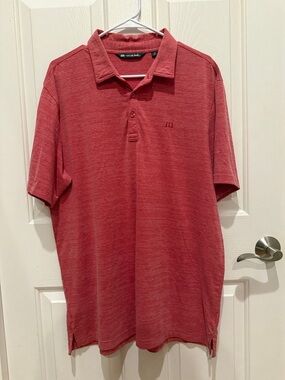 Travis Mathew Men's Red Polo Shirt
